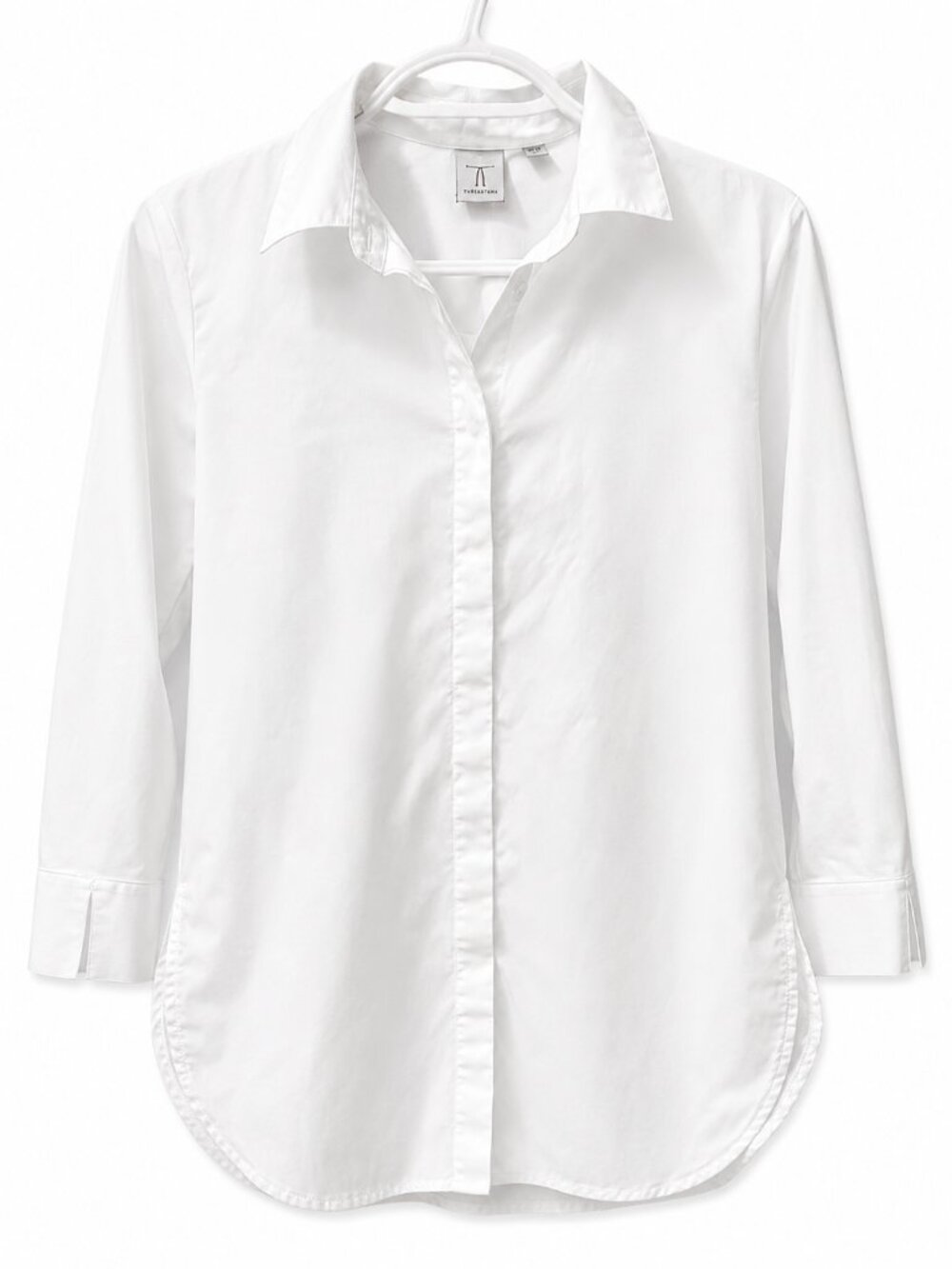 Tristan Womens White Dress Shirt with Point Collar 100% Cotton